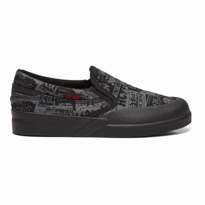 DC Infinite AC/DC Kid's Black Sneakers Australia Online JKD-932